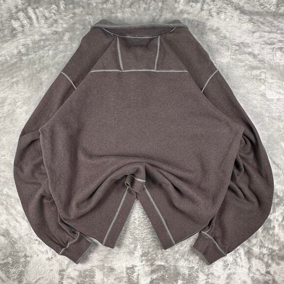 2013 Cutter & Buck Super Bowl New Orleans Brown/Grey Quarter Zip Sweater Size XL - Picture 2 of 6